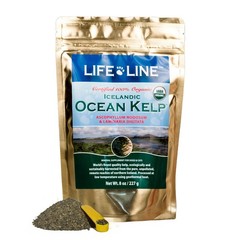 Life Line Organic Ocean Kelp Powder for Cats, Dogs, Livestock, and 8oz, GREEN