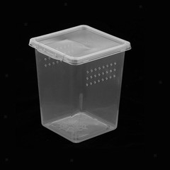 Habitat Feeding Box Cage Case Container Tank 8x8x11cm 1x Tall Large