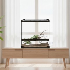 Reptile Terrarium Ventilated Terrarium with Screen Top Reinforced for Pet