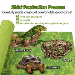 MCLANZOO Reptile Carpet, 30 * 12in Pet Terrarium Liner,Reptiles Cage Mat/Subs…