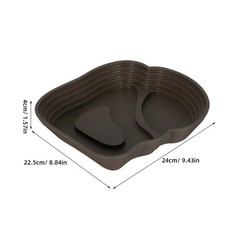 Pet Turtle Bathing Pool Reptile Food Water Dish Feeding Dishes Lizard Pot