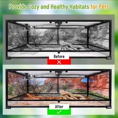 Riare 6 Pack Natural Coconut Chip Substrate for Reptiles- Compressed 6