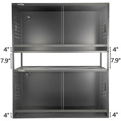 Large Reptile Enclosure Double Stackable 50 Gallon 40″ x 17″ x 17″ Low Tank-2pcs