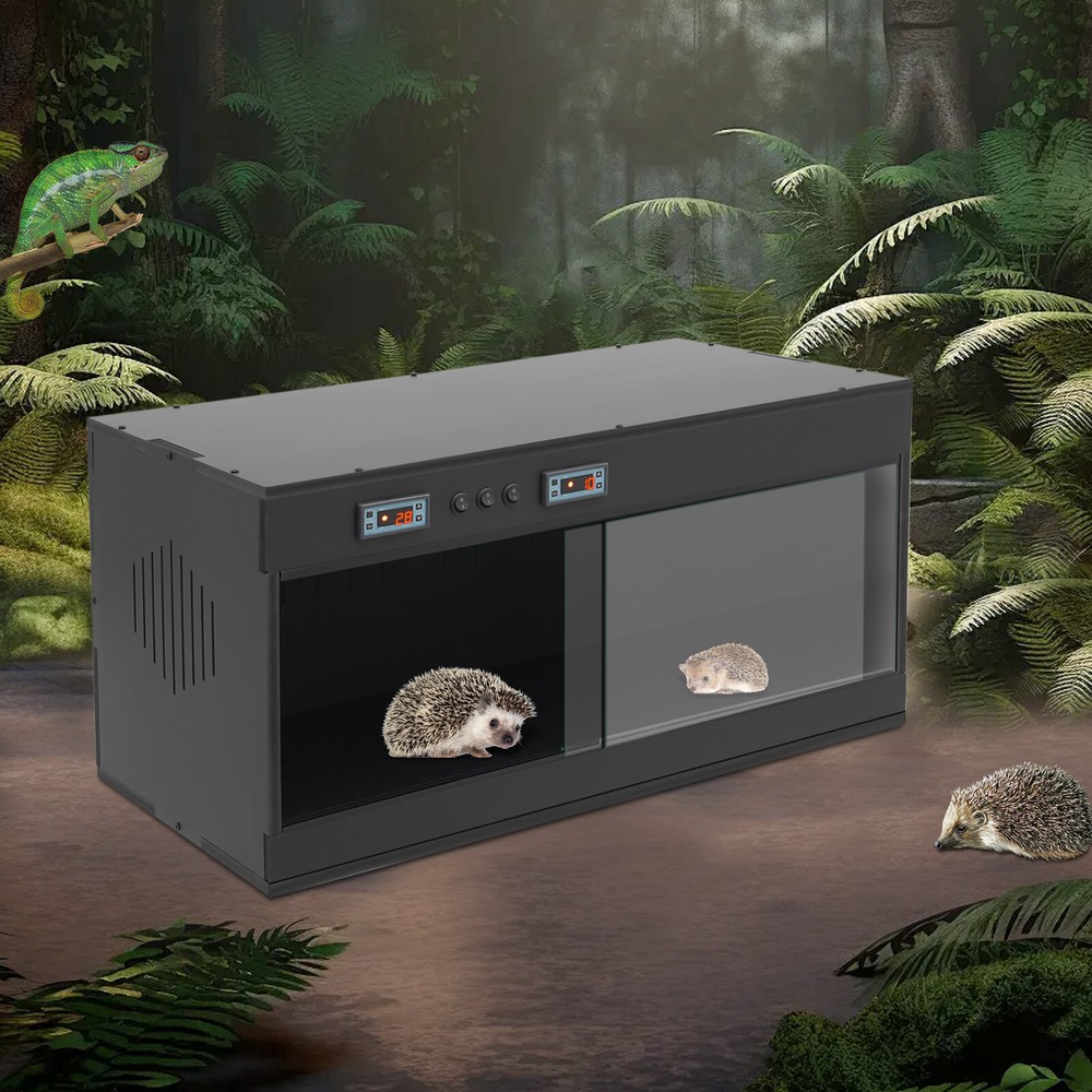 PVC Reptile Lounge Habitat with Glass Sliding Door and Intelligent Thermostat