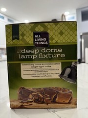 All Living Things Deep Dome Lamp Fixture And Tropical Fluorescent UVB Bulb