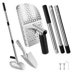 Sand Scoop for Metal Detecting, Stainless Steel Metal Detector Scoop with Lon…