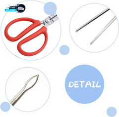 2 PCS Snake Feeding Tongs 15 Inch Extra Long Stainless Steel Reptile Feeding