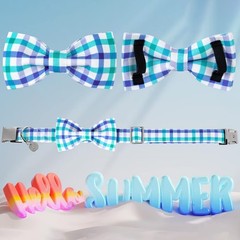 Dog Collar Bow Tie, Comfortable Durable Cotton Bowtie Collar for Medium Girl …