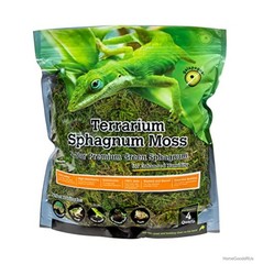 Green Sphagnum Moss 4 Quart Reptile Amphibian Terrarium Bedding Substrate