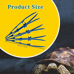 Pinzas alimentacion reptiles 4 pack antideslizantes azules para lagartos y mas