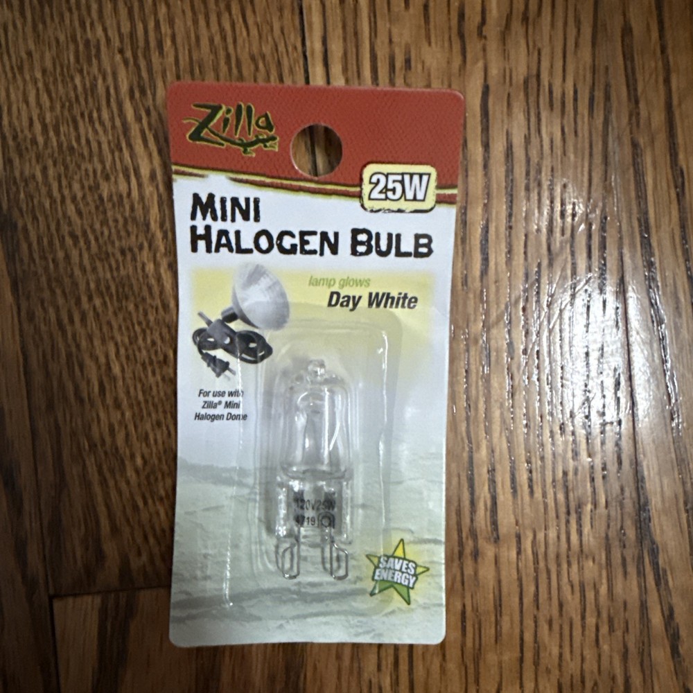 Zilla Mini Halogen Lamp Reptile Bulb 25watt Day White