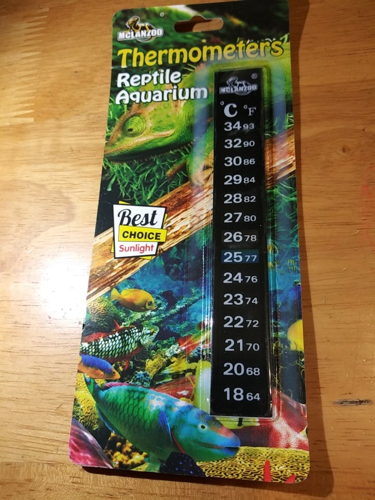 Mclanzoo Adhesive Reptile Aquarium Terrarium Thermometer