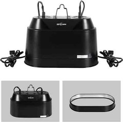 REPTI ZOO Dual Reptile Light Fixture 2 in 1 Deep Dome Lamp Fixture, Double-Layer