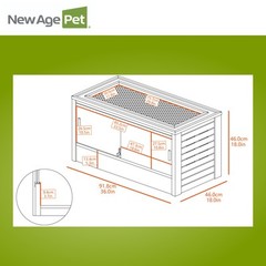 Mojave ECOFLEX Reptile Lounge Medium Grey 36in Vivarium Terrarium Enclosure