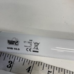 LUCKY HERP 10.0 Fluorescent Desert Terrarium 15″ Lamp Bulb Reptile Tube Light T8