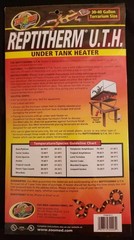 Zoo Med ReptiTherm UTH Under Tank Heater 30-40 Gallon Terrarium (RH-5) FAST SHIP