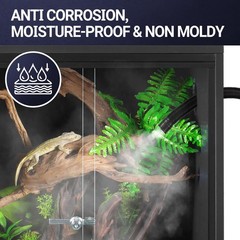 20 Gallon PVC Reptile Terrarium, 24x18x12 inch Reptile Tank for Crested Gecko…