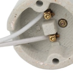 Heat Lamp Holder Professional Ceramics For Reptile Enclosures Easy To Use