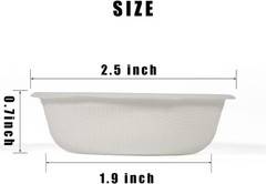 100Pcs Biodegradable Crested Gecko Food Cups, 1Oz Reptile Feeding Dish