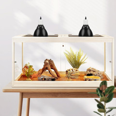 Reptile Tank, 65 Gallon Beard Dragon Tank, Tempered Glass Reptile Encloure and S