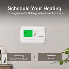 Programmable Thermostat 1H/1C, Household Thermostatfor Heat Pump and Conventi…