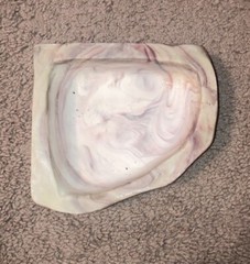 Vtg Petco Large Corner Dish Reptile Marbled Heavy Resin Food Water Turtle Snake