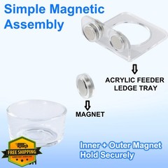 Jusdreen Magnetic Reptile Feeding Ledge