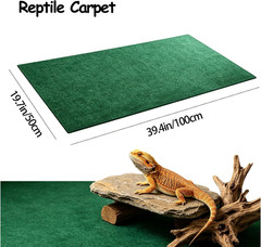 Reptile Carpet 39 x 20 Inch Terrarium Bedding Substrate Liner Reptile Mat Tank A