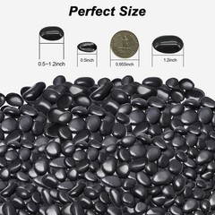 1 Pound Decorative River Rocks – Smooth Ornamental Pebbles for Plants & Vases