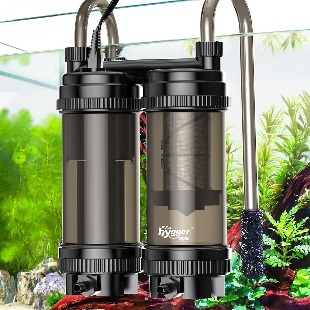 Fish Tank Filter Hang on Back Aquarium Filter | 120GPH 8.5W