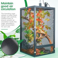 45 Gal Foldable Reptile Terrarium for Gecko & Dragon