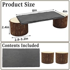 Bearded Dragon Basking Platform,8×4×2.4inch Reptile Heat Storage Slate Stone …
