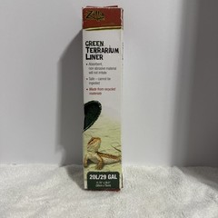 Zilla Brown Terrarium Reptile Tank Liner Absorbent 30 Gal – 11.75”x 29.5”NEW