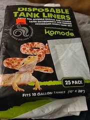 Reptile Komodo Repti-Pads Disposable Tank Liners 10×20 Inch 25 Count