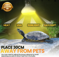 (4-Pack 100W Reptile Heat Lamp Bulbs Daylight Basking Light Bulbs for Reptiles