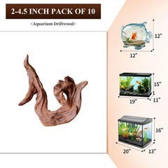 Natural Small Driftwood for Aquarium Decor Fish Tank Decor Reptile Decor | As…