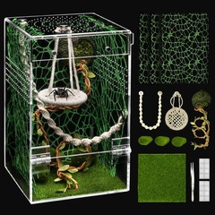 Jumping Spider Enclosure Hammock Kit,Ventilation Praying Mantis Habitat