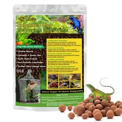 Riare 10LBS Expanded Clay Balls Terrarium Substrate for Reptiles – 100% 10LB