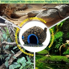 Bearded Dragon Reptile Hide Pine-Cone Shape Cave for Leopard Gecko