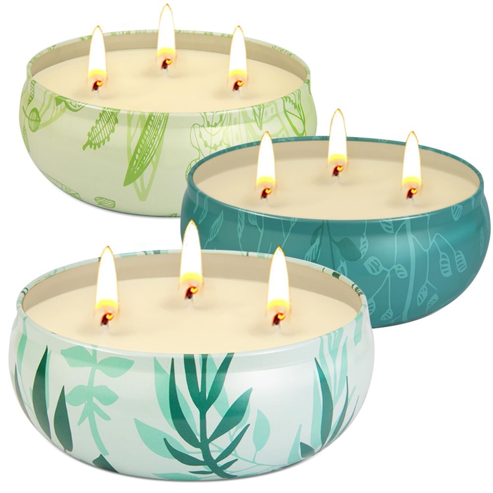 Citronella Candles Outdoor, Large Citronella Candle Outdoor for Patio, 3 Pack…