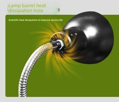 Adjustable Reptile Basking Light Stand for UVA UVB Heating Bulbs Turtle Lizard