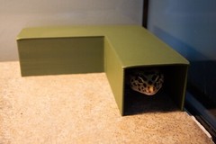 L Shaped Hide for Leopard Geckos and Other Reptiles (Multiple Colors Available)