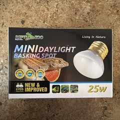 25W Upgraded Nano Reptile Daylight Basking Spot Heat Lamp Bulb 2 Pack, UVA Fu…