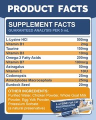 L-Lysine for Cats – Lysine – Immune System, Normal Eye Function and…