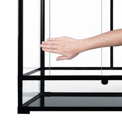 Large 120 Gallon Reptile Terrarium Tank 48″ x 24″ x 24″ Sliding Door Top Screen