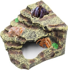 Hermit Crab Hideout Resin Simulation Stone Reptile Cave Hideout Hermit Crab