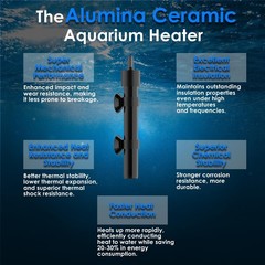 Mini Aquarium Heater 15W Super Small Fish Tank Heater with Digital Display Th…