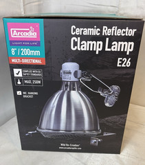 Arcadia Ceramic Reflector Clamp Lamp E26 / 8″ Multi-Directional 250W Reptile