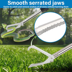 Snake Grabber Tool, 69″ Snake Tongs Long Handle for Rattlesnake Reptile Tongs He
