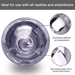 Aiicioo 2 Pack Heat Lamp 150W Simulate Natural Sunlight for Reptiles – Clear